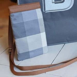 Thirty-One Gifts Dialed In Crossbody Brushed Check